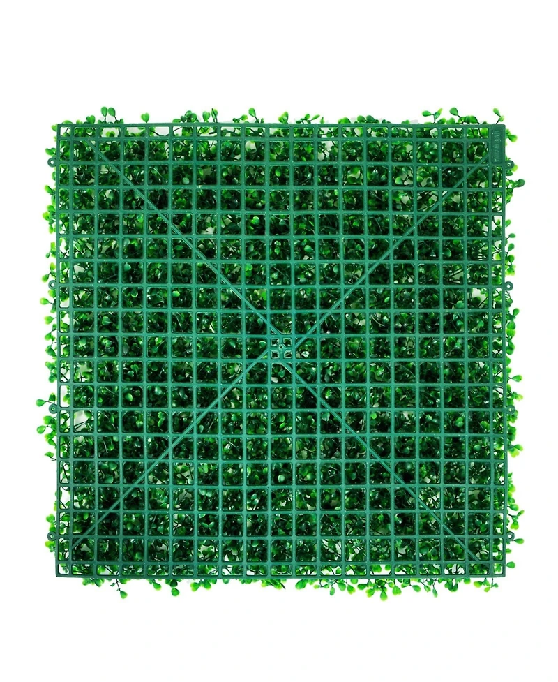 Sugift Artificial Boxwood Hedge Panels Set of 6, 20" x 20", for Outdoor/Indoor Decor