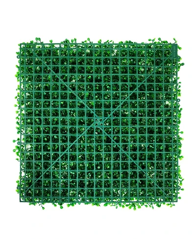 Sugift Artificial Boxwood Hedge Panels Set of 6, 20" x 20", for Outdoor/Indoor Decor