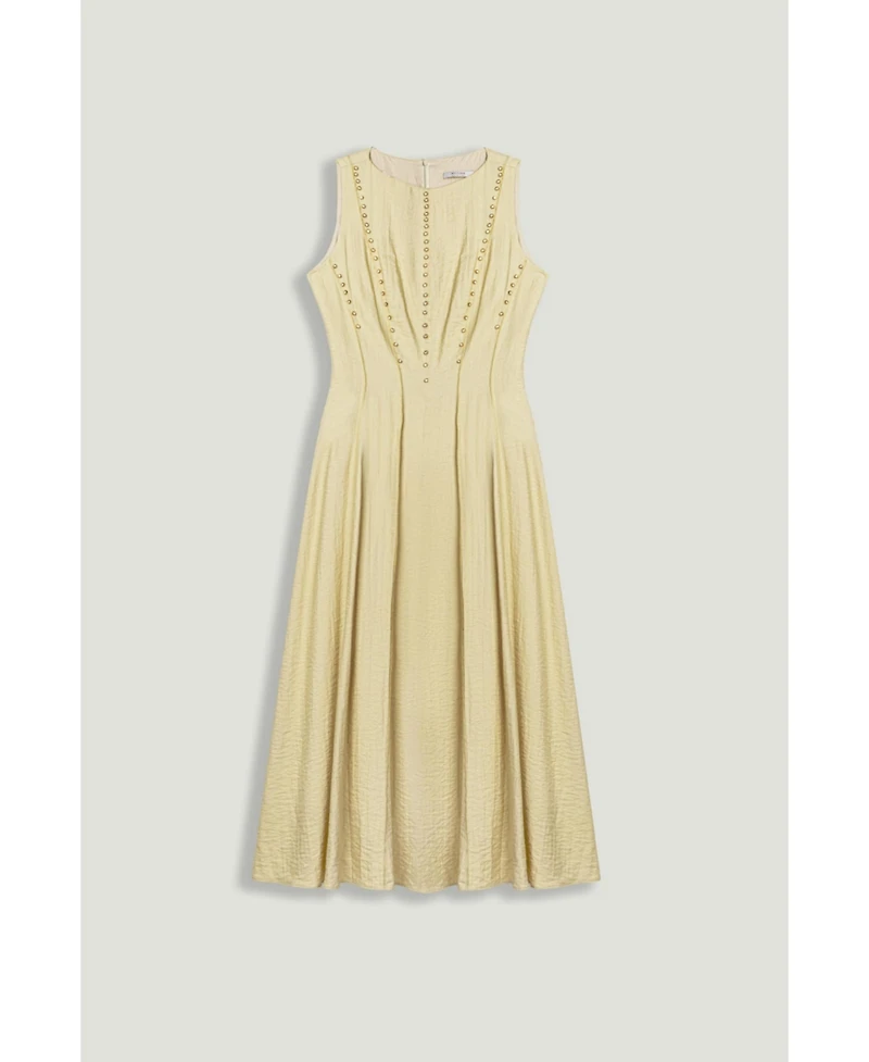 Nocturne Women's Sleeveless Textured Midi Dress