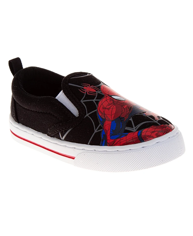 Spider-Man Toddler Spider Man Marvel Webbed Wonder Slip On Canvas Shoes (Toddlers/Little Kids)