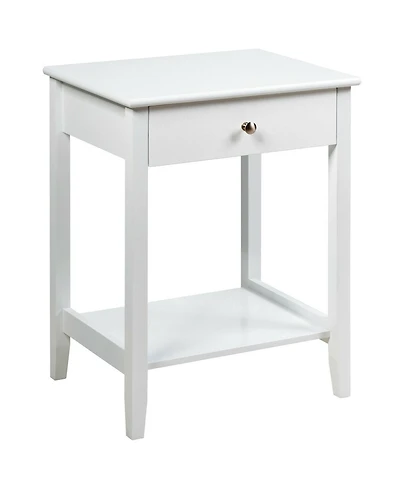 Sugift Wooden Nightstand End Table Storage Display
