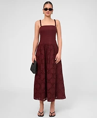 Rachel Roy Women's Maristella Square Neck Midi Dress
