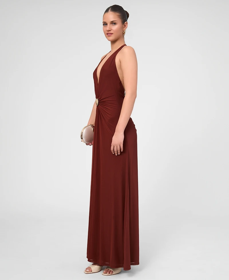 Rachel Roy Women's Sabella Sleeveless Mesh Maxi Dress