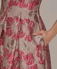 Donna Karan New York Women's Jacquard Strapless A-Line Dress