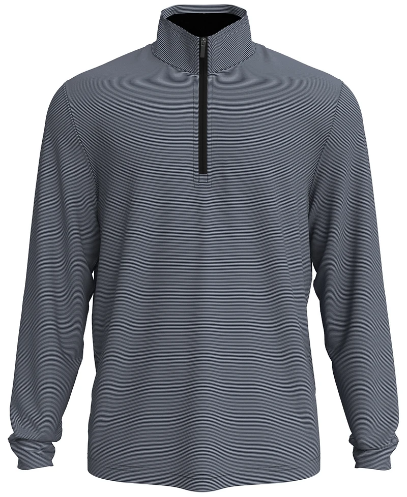 Pga Tour Men's Feeder Stripe Mock-Neck Golf Shirt