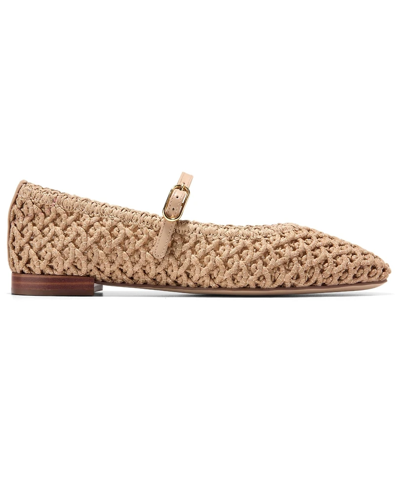 Cole Haan Women's Harlan Woven Mary Jane Ballet Flats