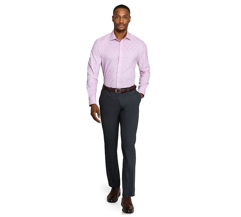 ConStruct Men's Slim-Fit Performance Stretch Comfort Dress Shirt