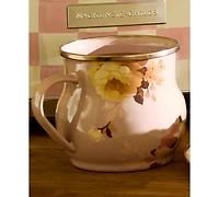 MacKenzie-Childs Wild Rose Mauve 16 oz. Mug
