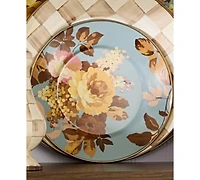 MacKenzie-Childs Wild Rose Slate Dinner Plate