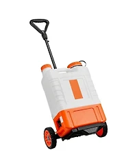 Sugift Battery Powered Backpack Sprayer, 4 Gallon Tank, 8 Nozzles, Adjustable Pressure