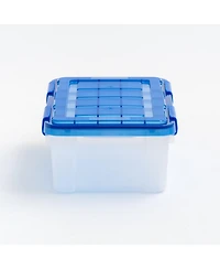 Iris Usa 6Pack 19 Quart Weatherpro Airtight Plastic Storage Bin with Lid and Seal and Secure Latching Buckles