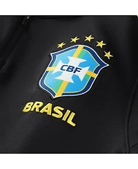 Jordan Men's Black Brazil National Team 2026 Strike Dri-fit Long Sleeve Quarter-Zip Drill Sweatshirt