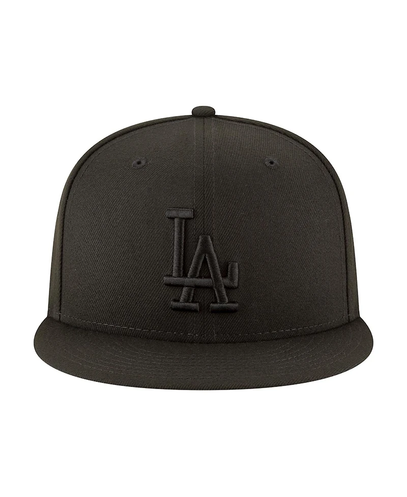 New Era Men's Black Los Angeles Dodgers 2024/25 Back-to-Back Champions Circle Side Patch 9FIFTY Snapback Hat