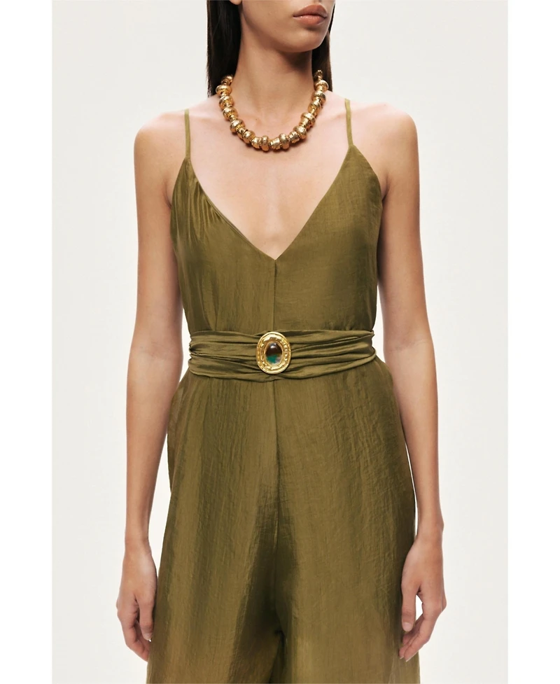 Nocturne Women's Strappy Wide-Leg Jumpsuit