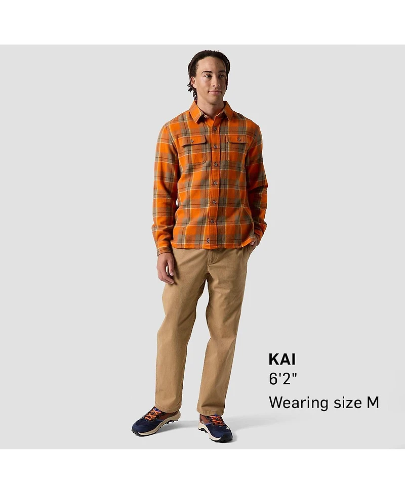 Backcountry Men's Venture Midweight Flannel Shirt Button-Down Long-Sleeve Shirts