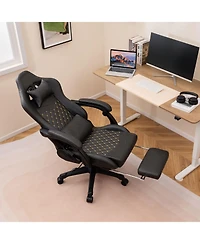 Sugift Ergonomic Video Game Computer Chair with Headrest and Lumbar Pillow