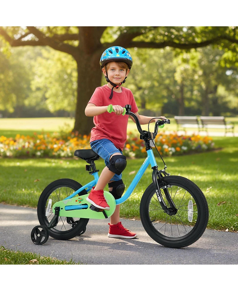 Slickblue Kids Bicycle for Children Beginner Bike with Training Wheels
