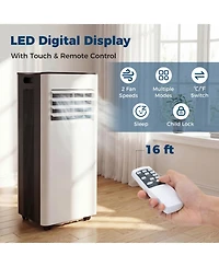 Mecale 8000 Btu Portable Air Conditioner with Led Display and Remote