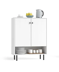 Gouun 2-Door Sideboard Buffet Cabinet with Adjustable Shelf