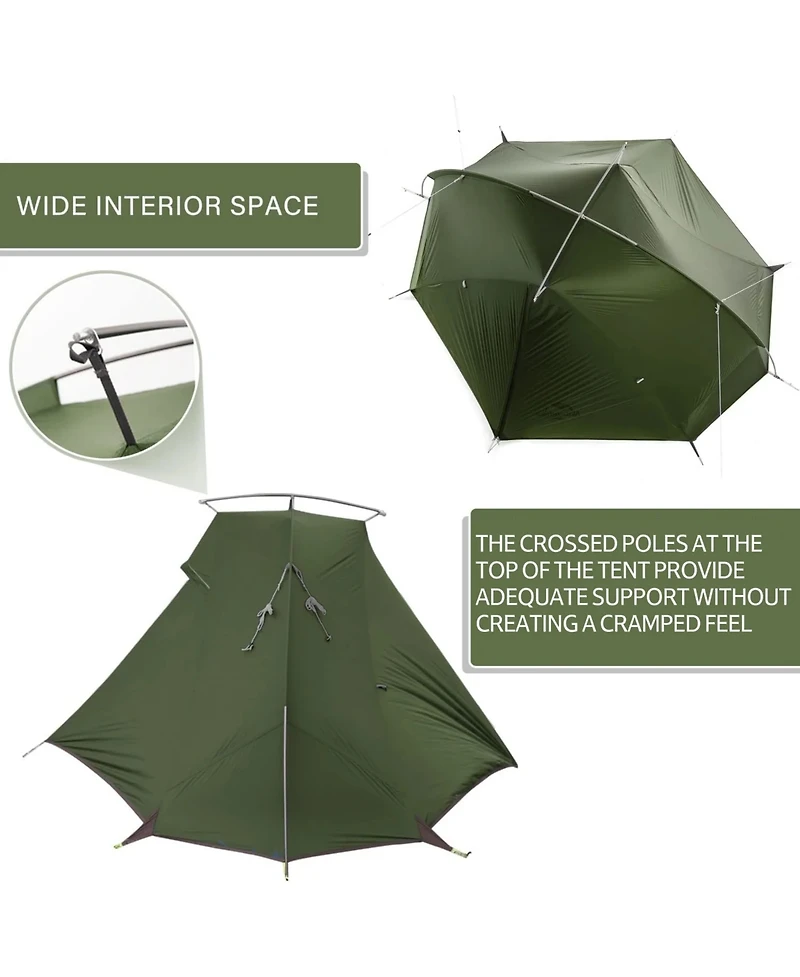 Naturehike 1-Person Ultralight backpacking Tent Weighs only 3.08 lb 20D Customized Waterproof perfect for and cycling tours