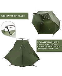 Naturehike 1-Person Ultralight backpacking Tent Weighs only 3.08 lb 20D Customized Waterproof perfect for and cycling tours