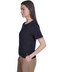 Tommy Hilfiger Women's Short-Sleeve Crewneck Sweater