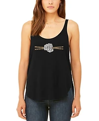 La Pop Art Women's Drum Sticks Premium Word Flowy Tank Top