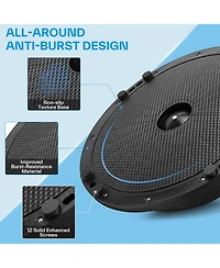 Sportneer Half Balance Ball Inflatable with Resistance Bands Pump Non Slip for Stability Core Physical Therapy Home Gym