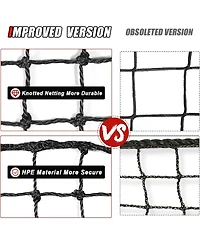 Aoligeijs Baseball Softball Backstop Nets,Sports Net,Sports Netting Barrier,Sports Netting for Backyard,Twisted Knotted Pe Net
