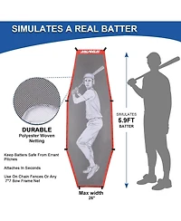 Aoligeijs Baseball Softball Practice Net,Pitching Net,Batting Net,with Baseball Tee,Bonus Strike Zone and Bow Frame