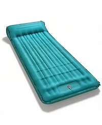Gnuadz Camping Sleeping Pad Inflatable Mat Built-in Foot Pump Outdoor Recreation Gear