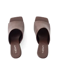 Therapy Australia Women's Nassau Square Toe Low Kitten Heel