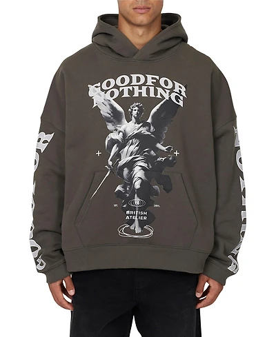 Good For Nothing Men's Boxy Washed Statue Print Hoodie