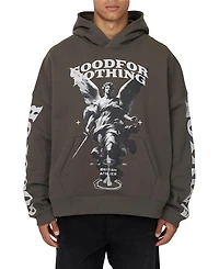Good For Nothing Men's Boxy Washed Statue Print Hoodie