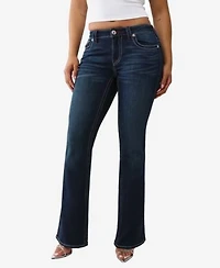 True Religion Womens Becca Bootcut Mid Rise Jeans