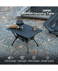 Gnuadz Camping Table Portable Folding Mesh Storage Net High Low Options Outdoor Recreation Gear