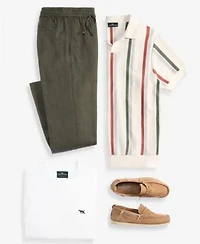 Rodd Gunn Mens Royce Hill Knit Polo Shirt Linen Resort Pants Gunn T Shirt Victoria Loafers