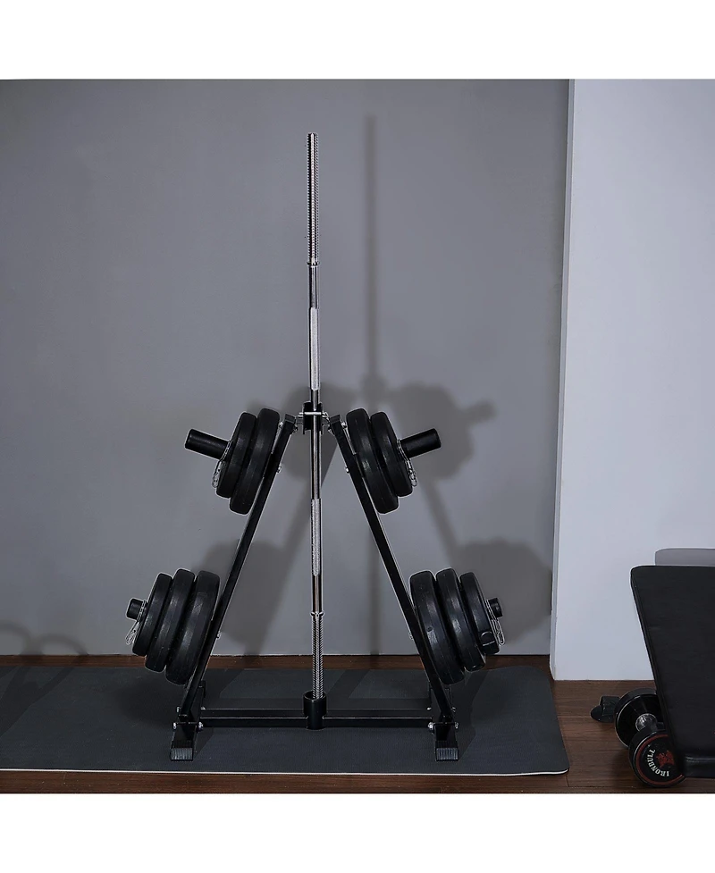 Mecale A Frame Weight Plate Rack for 2 Inch Plates 300 lbs Capacity