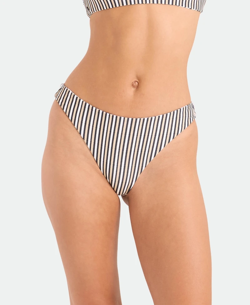 Volcom Women's Tropical Print Reversible Mid-Rise Bikini Bottoms