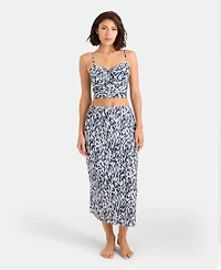 Volcom Women's Abstract Print Midi Swim Cover-Up Skirt