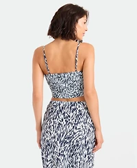 Volcom Women's Printed Sleeveless Swim Cover-Up Tunic Top