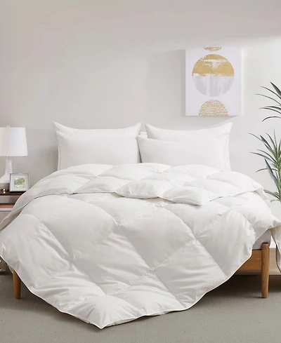 Unikome 300 Thread Count Cotton All-Season Goose Feather Comforter, King