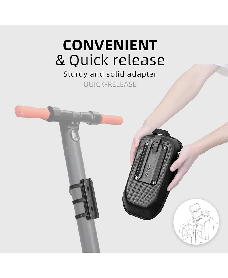 Urbanmax Scooter Handlebar Bag, Waterproof Storage for Electric Scooter/Bicycle/Motorcycle