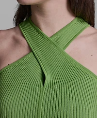 Bcbg Women's Halter Neck Sleeveless Tank Top
