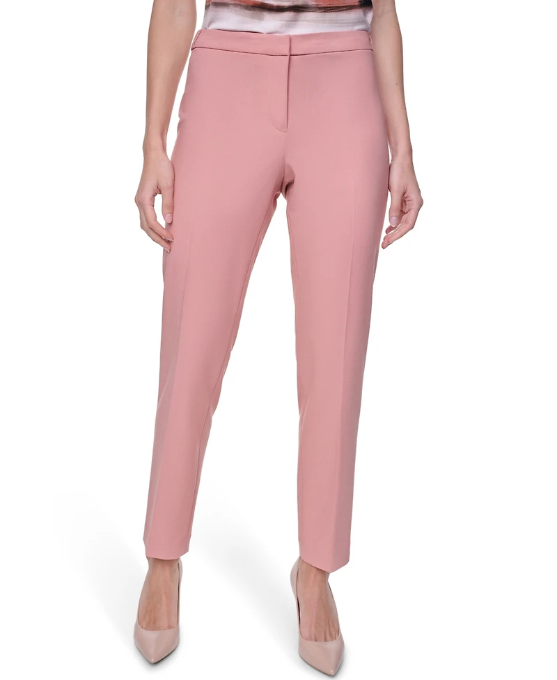 Calvin Klein Women's Mid Rise Ankle Length Tapered Pants