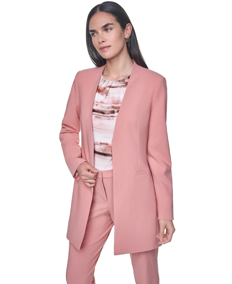 Calvin Klein Women's Long-Sleeve Open Front Blazer