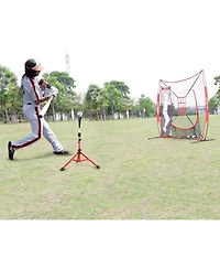 Aoligeijs Baseball Tee Batting Tee Softball Tee Portable Travel Hitting Tee,Easy Adjustable Height,Stable Tripod Stand