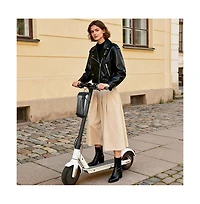 Aoligeijs Electric Scooter Handlebar Bag Waterproof Hard Shell Storage Bag for Bikes Scooters Front Hanging Travel Organizer 3L Capacity