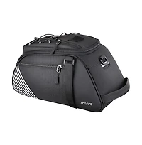 Aoligeijs Bike Rack Bag 8L Waterproof Bicycle Rear Trunk Bag with Rain Cover Convertible Backpack Cycling Storage for Commuting Travel