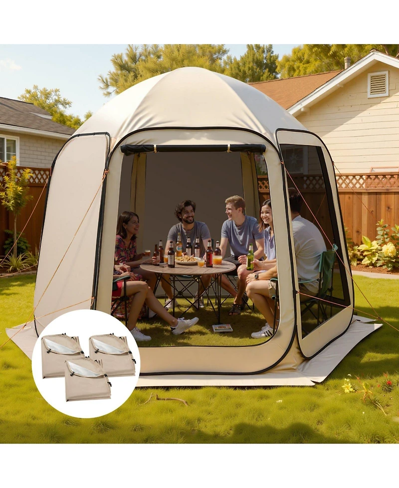 Mecale Sun Shade Covers for 10 x 9.2 Ft Screen House Tent, Pack of 3